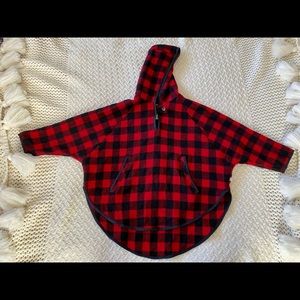 Woolrich Buffalo Check Poncho